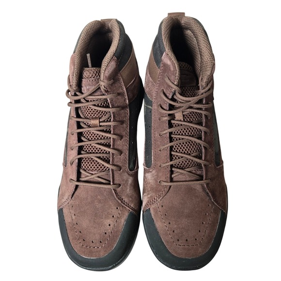 OTB BOOTS TKOOL MID SUEDE Mens Brown Camo Lace Up Boots Size 8 - Picture 2 of 8